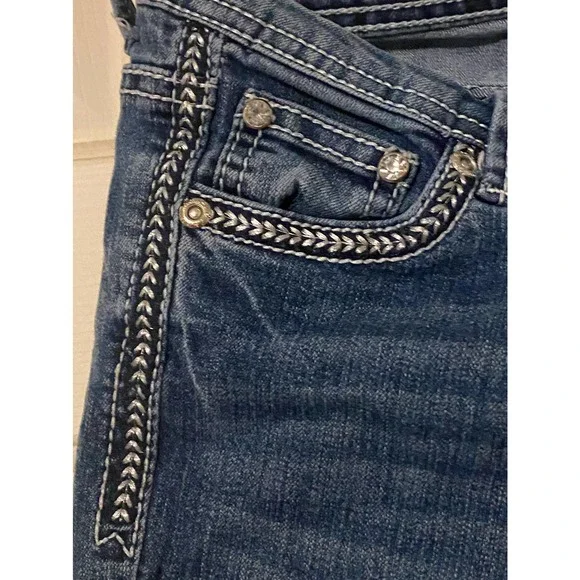 REVOLUTION BY REVOLT JEANS*Girls*8*Emblished Pockets - Picture 5 of 10